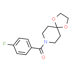 ChemSpider 2D Image | 1,4-Dioxa-8-azaspiro[4.5]dec-8-yl(4-fluorophenyl)methanone | C14H16FNO3