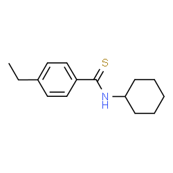 ChemSpider 2D Image | N-Cyclohexyl-4-ethylbenzenecarbothioamide | C15H21NS