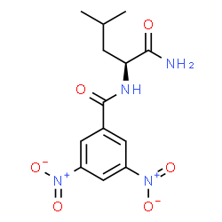 ChemSpider 2D Image | N~2~-(3,5-Dinitrobenzoyl)-L-leucinamide | C13H16N4O6