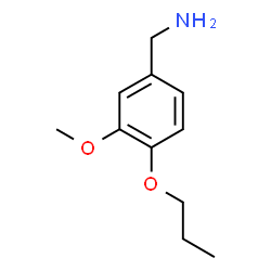 ChemSpider 2D Image | 1-(3-Methoxy-4-propoxyphenyl)methanamine | C11H17NO2