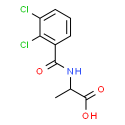 ChemSpider 2D Image | N-(2,3-Dichlorobenzoyl)alanine | C10H9Cl2NO3