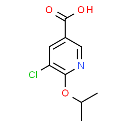 ChemSpider 2D Image | 5-Chloro-6-isopropoxynicotinic acid | C9H10ClNO3