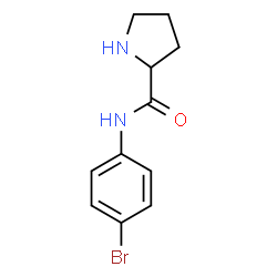 ChemSpider 2D Image | N-(4-Bromophenyl)prolinamide | C11H13BrN2O
