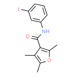ChemSpider 2D Image | N-(3-Iodophenyl)-2,4,5-trimethyl-3-furamide | C14H14INO2
