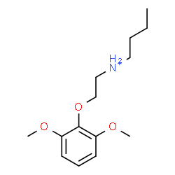 ChemSpider 2D Image | N-[2-(2,6-Dimethoxyphenoxy)ethyl]-1-butanaminium | C14H24NO3