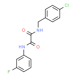 ChemSpider 2D Image | N-(4-Chlorobenzyl)-N'-(3-fluorophenyl)ethanediamide | C15H12ClFN2O2
