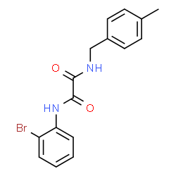ChemSpider 2D Image | N-(2-Bromophenyl)-N'-(4-methylbenzyl)ethanediamide | C16H15BrN2O2