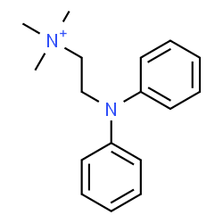 ChemSpider 2D Image | 2-(Diphenylamino)-N,N,N-trimethylethanaminium | C17H23N2