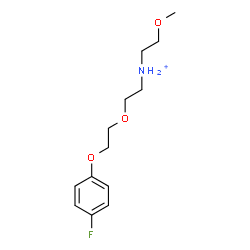 ChemSpider 2D Image | 2-[2-(4-Fluorophenoxy)ethoxy]-N-(2-methoxyethyl)ethanaminium | C13H21FNO3