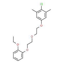 ChemSpider 2D Image | 2-Chloro-5-{2-[2-(2-ethoxyphenoxy)ethoxy]ethoxy}-1,3-dimethylbenzene | C20H25ClO4
