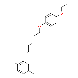 ChemSpider 2D Image | 1-Chloro-2-{2-[2-(4-ethoxyphenoxy)ethoxy]ethoxy}-4-methylbenzene | C19H23ClO4