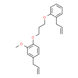 ChemSpider 2D Image | 4-Allyl-1-[3-(2-allylphenoxy)propoxy]-2-methoxybenzene | C22H26O3