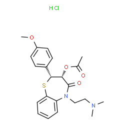 ChemSpider 2D Image | L-cis-Diltiazem . HCl | C22H27ClN2O4S