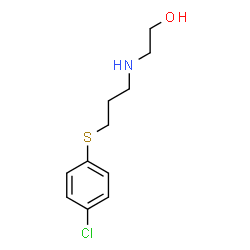 ChemSpider 2D Image | 2-({3-[(4-Chlorophenyl)sulfanyl]propyl}amino)ethanol | C11H16ClNOS