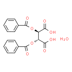 ChemSpider 2D Image | (-)-Dibenzoyl-L-tartaric Acid Monohydrate | C18H16O9