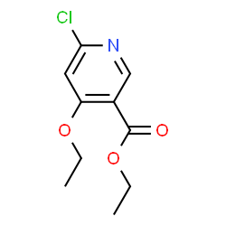ChemSpider 2D Image | Ethyl 6-chloro-4-ethoxynicotinate | C10H12ClNO3