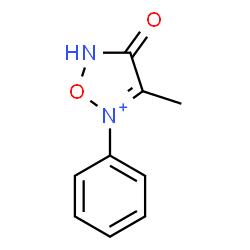 ChemSpider 2D Image | 3-Methyl-4-oxo-2-phenyl-4,5-dihydro-1,2,5-oxadiazol-2-ium | C9H9N2O2