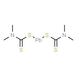 ChemSpider 2D Image | N,N,6-Trimethyl-1,5-dithioxo-2,4-dithia-6-aza-3lambda~2~-plumbaheptan-1-amine | C6H12N2PbS4