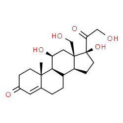 ChemSpider 2D Image | 18-Hydroxycortisol | C21H30O6