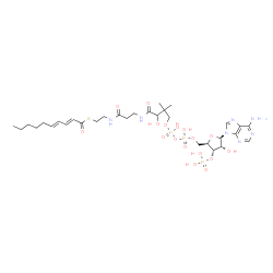 ChemSpider 2D Image | 2,4-Decadienoyl-CoA | C31H50N7O17P3S