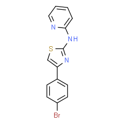 ChemSpider 2D Image | N-[4-(4-Bromophenyl)-1,3-thiazol-2-yl]-2-pyridinamine | C14H10BrN3S