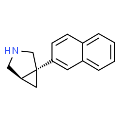 ChemSpider 2D Image | (1S,5R)-1-(2-Naphthyl)-3-azabicyclo[3.1.0]hexane | C15H15N