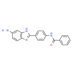 ChemSpider 2D Image | N-[4-(6-Amino-1H-benzimidazol-2-yl)phenyl]benzamide | C20H16N4O