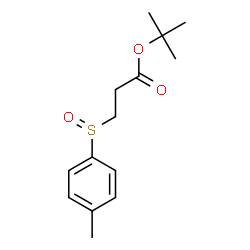 ChemSpider 2D Image | 1,1-Dimethylethyl 3-[(4-methylphenyl)sulfinyl]propanoate | C14H20O3S