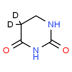 ChemSpider 2D Image | (5,5-~2~H_2_)Dihydro-2,4(1H,3H)-pyrimidinedione | C4H4D2N2O2