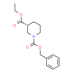 ChemSpider 2D Image | 1-Benzyl 3-ethyl (3R)-1,3-piperidinedicarboxylate | C16H21NO4