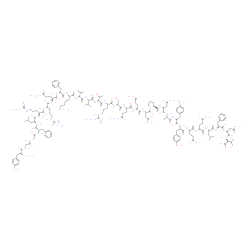 ChemSpider 2D Image | (4S)-4-[[(2S)-2-[[(2S)-2-[[(2S)-2-[[(2S)-2-[[(2S)-4-amino-2-[[(2S)-1-[(2S)-2-[[(2S)-2-[[(2S)-5-amino-2-[[(2S)-2-[[(2S)-2-[[(2S,3R)-2-[[(2S)-2-[[(2S)-2-[[(2S)-6-amino-2-[[(2S)-2-[[(2S)-5-amino-2-[[(2S)-2-[[(2S)-2-[[(2S)-2-[[(2S)-2-[[2-[[2-[[(2S)-2-amino-3-(4-hydroxyphenyl)propanoyl]amino]acetyl]amino]acetyl]amino]-3-phenyl-propanoyl]amino]-4-methyl-pentanoyl]amino]-5-guanidino-pentanoyl]amino]-5-guanidino-pentanoyl]amino]-5-oxo-pentanoyl]amino]-3-phenyl-propanoyl]amino]hexanoyl]amino]-3-methyl-butanoyl]amino]-3-methyl-butanoyl]amino]-3-hydroxy-butanoyl]amino]-5-guanidino-pentanoyl]amino]-3-hydroxy-propanoyl]amino]-5-oxo-pentanoyl]amino]-4-carboxy-butanoyl]amino]-3-carboxy-propanoyl]pyrrolidine-2-carbonyl]amino]-4-oxo-butanoyl]amino]propanoyl]amino]-3-(4-hydroxyphenyl)propanoyl]amino]-3-(4-hydroxyphenyl)propanoyl]amino]-4-carboxy-butanoyl]amino]-5-[[(1S)-1-[[(1S)-1-benzyl-2-[[(1S)-1-(carboxymethyl)-2-[[(1S)-1-carboxy-2-methyl-propyl]amino]-2-oxo-ethyl]amino]-2-oxo-ethyl]carbamoyl]-3-methyl-butyl]amino]-5-oxo-pentanoic acid | C161H236N42O48
