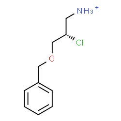ChemSpider 2D Image | (2S)-3-(Benzyloxy)-2-chloro-1-propanaminium | C10H15ClNO