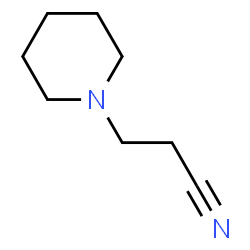 ChemSpider 2D Image | 3-(1-Piperidinyl)propanenitrile | C8H14N2
