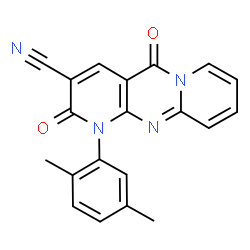 ChemSpider 2D Image | 1-(2,5-Dimethylphenyl)-2,5-dioxo-1,5-dihydro-2H-dipyrido[1,2-a:2',3'-d]pyrimidine-3-carbonitrile | C20H14N4O2