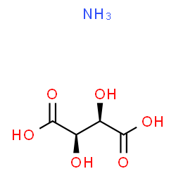ChemSpider 2D Image | ammonium tartrate | C4H9NO6