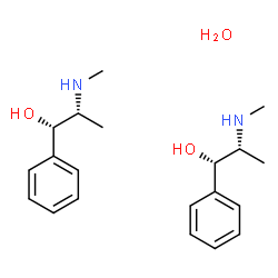 ChemSpider 2D Image | (1S,2R)-2-(Methylamino)-1-phenyl-1-propanol hydrate (2:1) | C20H32N2O3