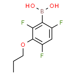 ChemSpider 2D Image | 3-Propoxy-2,4,6-trifluorophenylboronic acid | C9H10BF3O3