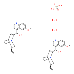 ChemSpider 2D Image | (3alpha,9S)-6'-Methoxycinchonan-9-ol sulfate hydrate (2:1:2) | C40H54N4O10S