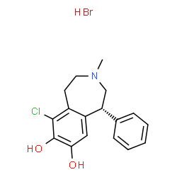 ChemSpider 2D Image | (R)-SKF-82957 hydrobromide | C17H19BrClNO2