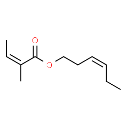 ChemSpider 2D Image | (Z)-Hex-3-en-1-yl (Z)-2-methylbut-2-enoate | C11H18O2