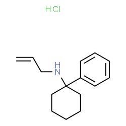 ChemSpider 2D Image | N-Allyl-1-phenylcyclohexanamine hydrochloride (1:1) | C15H22ClN