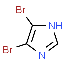 ChemSpider 2D Image | 4,5-Dibromo-1H-imidazole | C3H2Br2N2