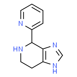 ChemSpider 2D Image | 4-(2-Pyridinyl)-4,5,6,7-tetrahydro-1H-imidazo[4,5-c]pyridine | C11H12N4