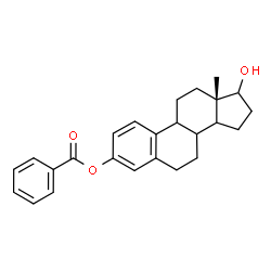 ChemSpider 2D Image | (8xi,9xi,14xi)-17-Hydroxyestra-1,3,5(10)-trien-3-yl benzoate | C25H28O3