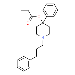 ChemSpider 2D Image | 4-Phenyl-1-(3-phenylpropyl)-4-piperidinyl propionate | C23H29NO2