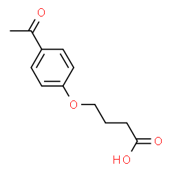 ChemSpider 2D Image | 4-(4-Acetylphenoxy)butanoic acid | C12H14O4