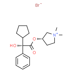 ChemSpider 2D Image | (2S,3'S)-glycopyrrolate | C19H28BrNO3