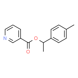 ChemSpider 2D Image | 1-(4-Methylphenyl)ethyl nicotinate | C15H15NO2