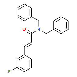 ChemSpider 2D Image | (2E)-N,N-Dibenzyl-3-(3-fluorophenyl)acrylamide | C23H20FNO