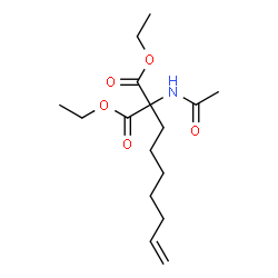 ChemSpider 2D Image | Diethyl acetamido(6-hepten-1-yl)malonate | C16H27NO5